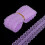 Ruban de dentelle violette de 5 mètres de large pour loisirs créatifs. 1