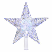 Estrella para la cima del árbol de Navidad con luz LED que cambia de color