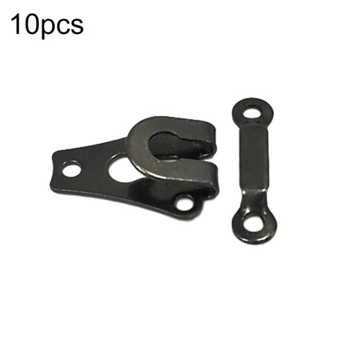 Metal Rustproof Trouser Hook 10 pcs Black