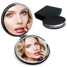 LEEYNEER travel makeup magnifying mirror portable folding