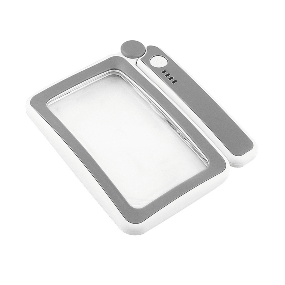 LED Magnifying Glass 4X Rechargeable Handheld