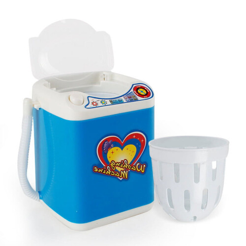 LNGOOR mini beauty blender washer dryer blue