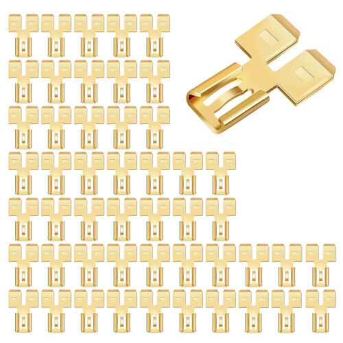 Conector de pá duplo Leke de 2 vias