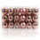 Rose Gold Plastic Christmas Balls 4cm 36 pcs 1