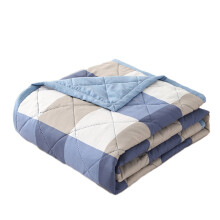 Coperta a quadri morbida e accogliente in cotone sherpa, 60x80 pollici