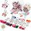 Permklips med blomsterdesign 48 stk (0,75" 1") 1