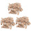 Chinchetas con clips de madera, 60 unidades, color natural. 1