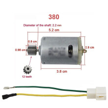 DC-motor voor elektrische kinderauto, 12V, 5600 RPM