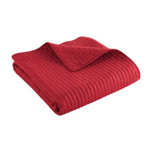 Levtex Home, coperta trapuntata in cotone con punto croce, 50x60 pollici.