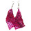 Linyer sequin earrings square tassel drop 1 pair 1