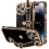iPhone15Pro Max case with wristband and kickstand, black, 1