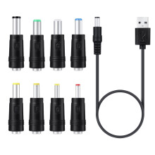 PS3 DC power cable with 8 interchangeable plugs