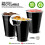 Black Plastic Cups 16 oz Heavy-Duty 50 Count 3