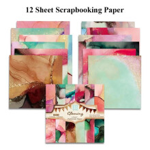 Scrapbook Paper Brown 30x30cm 12 Sheets