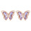 Halloween rhinestone earrings copper gradient micro insert 1