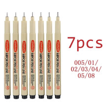 Set de 7 linere cu pigment Micron pentru schițe artistice