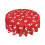 Round Christmas tablecloth elastic edge flannel backing 1
