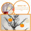 Wooden Pumpkin Cutouts Unfinished 30 pcs 6