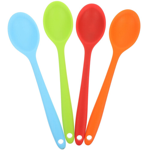 Soup Spoon Peanut Butter Stirrer Silicone 4 Pcs