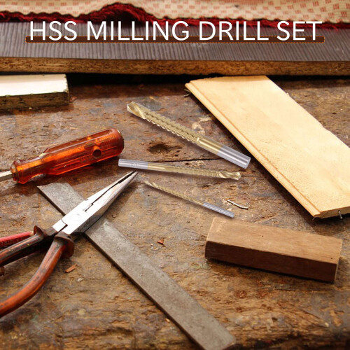 HSS milling drill bits set for wood and metal 6 pcs 1