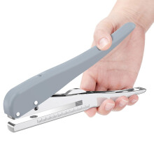 Stevige perforator met één gat voor papier en ID-kaarten (6 mm).