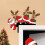 Kerstman houten deurhoeksticker kerstdecoratie 1