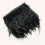 Christmas pheasant feathers trim black 1 m 1