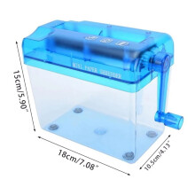A6 portable electric paper shredder blue
