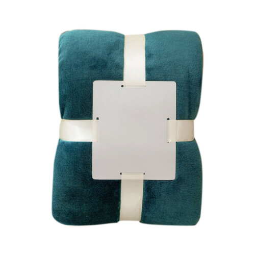 Leott Fleece Throw Blanket Stone Blue Green Polyester X1