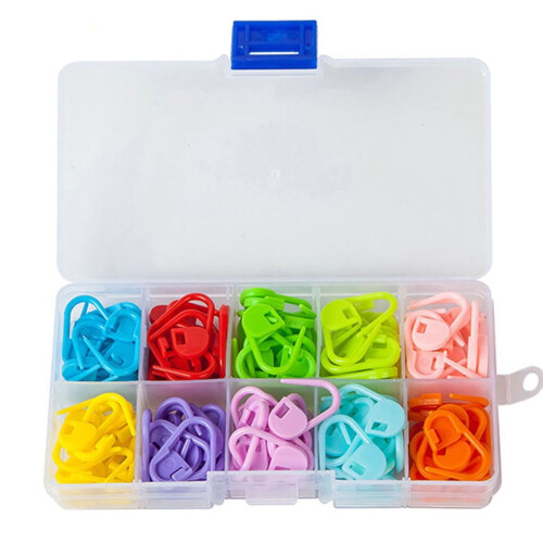 Steekmarkeerders met vergrendeling, plastic, 120 stuks