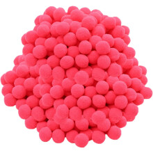 Lodrete pomponer flerfargede 1 cm 2000 stk