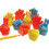 Hand-themed pencil sharpener and eraser set 2.25 inches 2 1