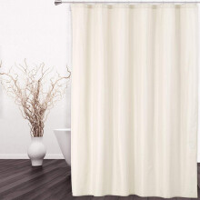 Cortina de ducha forrada, 100% tela con imanes, 72 x 72 pulgadas.