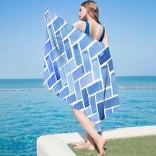Mikrofiberstrandhandduk Lätt, Sandtät 30x60 tum