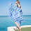 Toalha de praia de microfibra leve e resistente à areia, 76 x 152 cm (30 x 60 polegadas). 1