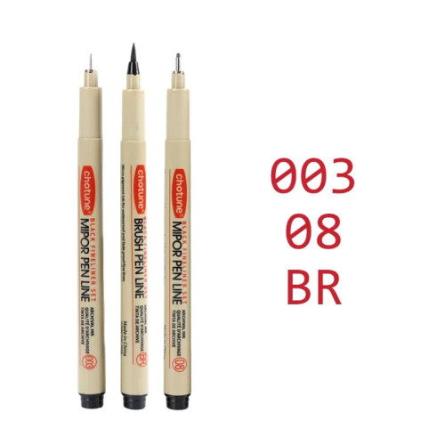 Sada pigmentových fixů Micron pro kreslení 0,03 mm