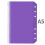 A5PVC-mapjes met ritssluiting, paars, 1 stuk 1