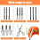 Multipurpose Drill Bit Grinding Sharpener,Drill Bit Sharpener,with 4 Grinding Wheel,Electric Drill Bit Sharpener for Bit 2