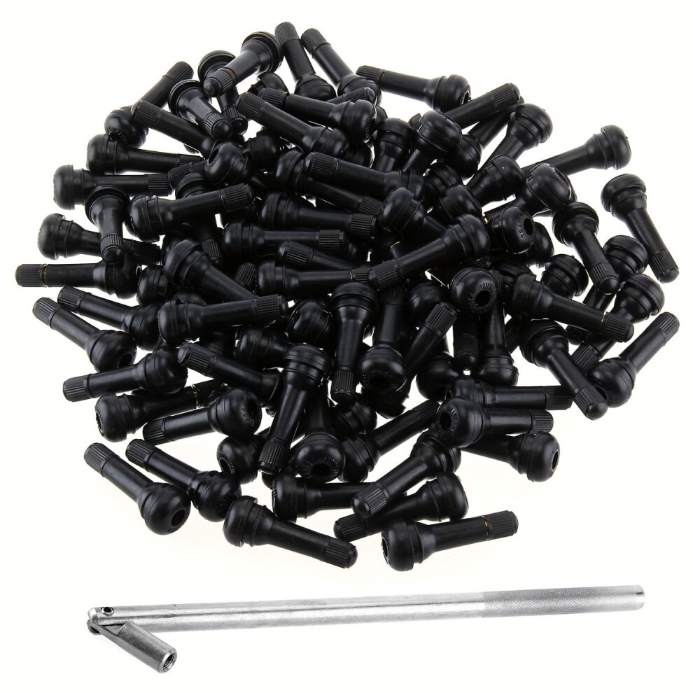 Tr414 Tubeless Tire Valve Stem With Metal Puller Tool 100Pcs 969218096307