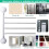 LNKOO Wall Mounted Swing Towel Rack 4-Bar Rotatable 7