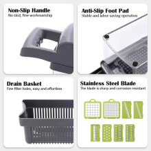 XTMPMY multifunctional mandoline vegetable cutter 12-in-1