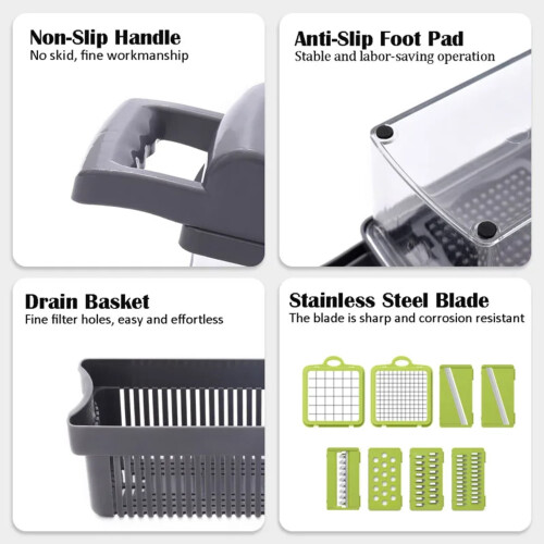 XTMPMY multifunctional mandoline vegetable cutter 12-in-1