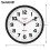 Sharp Wall Clock Matte Black 12 Inch Quartz 4
