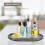 Ceramic marble-pattern tray black 1 piece 6
