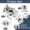Magnetic Seam Guide for Sewing Machine Set of 2 2
