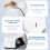 Toilet Paper Roll Dispenser Wall Mount White 4