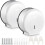 Toilet Paper Roll Dispenser Wall Mount White 8