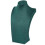 Support buste à bijoux en velours vert 30 cm 2