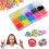 Lot de 100 élastiques tissés colorés 1
