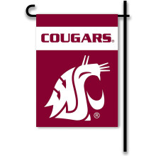 BSI PRODUCTS, INC. - Washington State Cougars 2-seitige Gartenfahne & Kunststoffstange mit Saugknöpfen - WSU Football Stolz